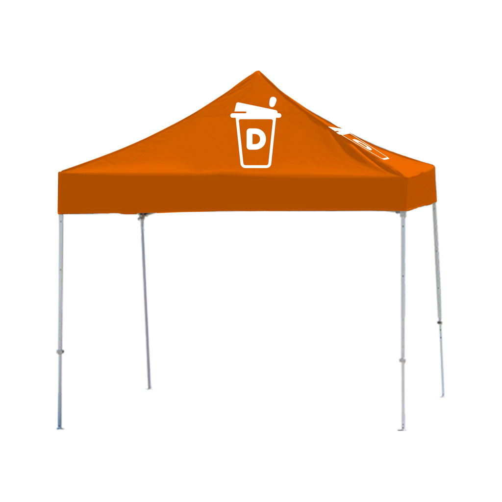 10' x 10' Dunkin' Donuts Orange & White Logo Tent Topper