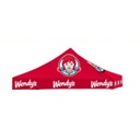 10x10 Wendy's Red Logo Tent Topper