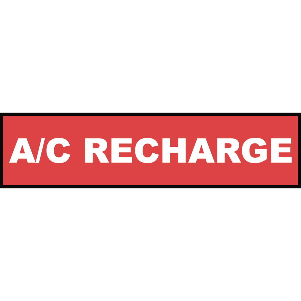 2' x 8' FullSpeed Automotive Red A/C Recharge Mesh Bay Banner (single-sided)