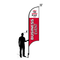 12' Ace Hardware The Supply Place Business Event AdverSail Flag