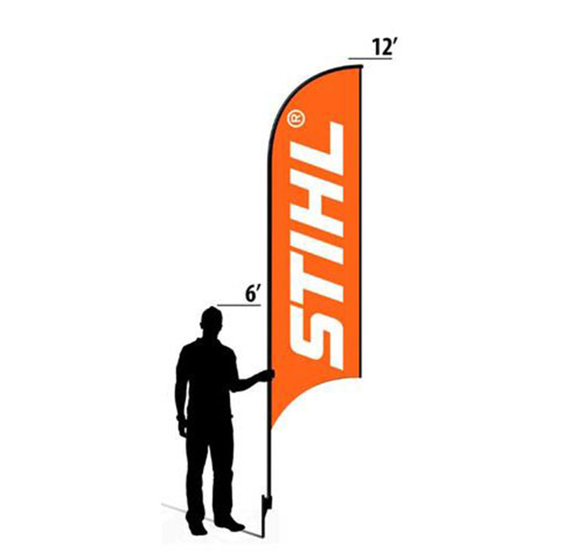 12' Ace Hardware Orange Stihl Logo AdverSail Flag