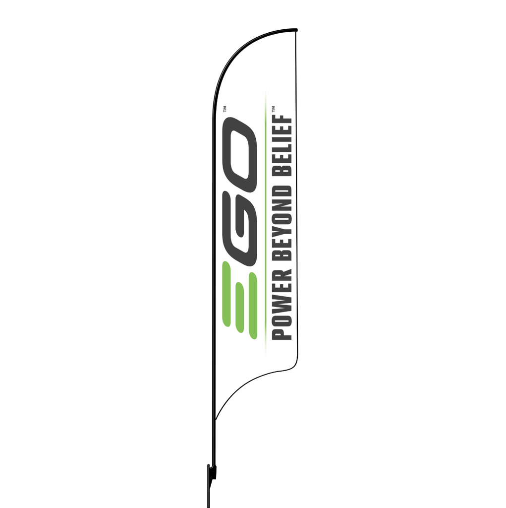 12' Ego White Logo AdverSail Flag 