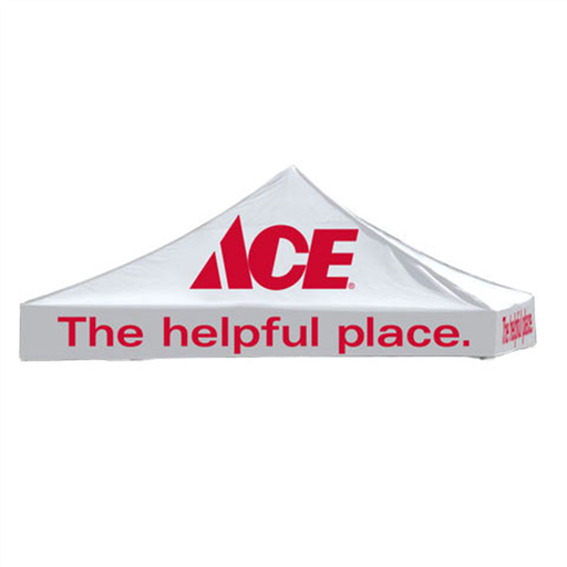 10' x 10' Ace Hardware White Logo Tent Topper