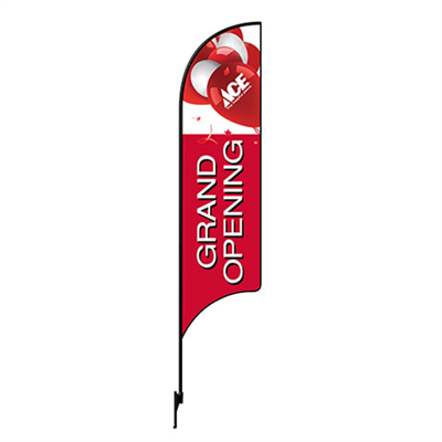12' Ace Hardware Red Grand Opening AdverSail Flag
